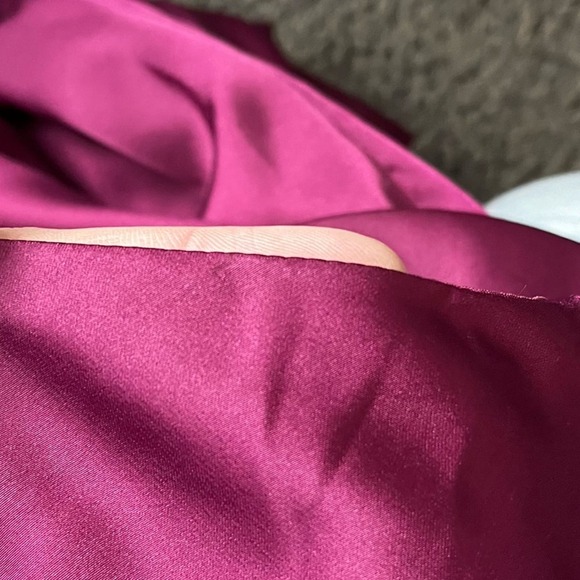 Anthropologie Hutch Silky Carver Maxi Gown In Eggplant Wine - Picture 9 of 11